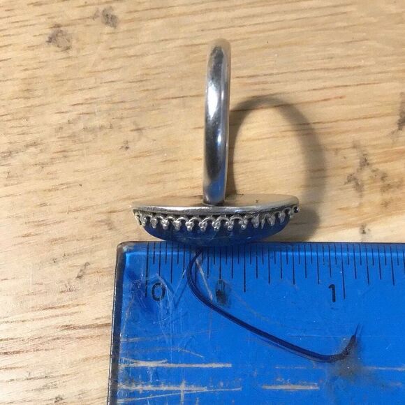 Ring, Blue Sodalite Stone and Sterling Silver Ring, size 8.5, NEW, Handmade - Picture 6 of 8